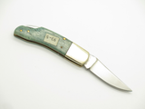 Vintage 1980s Parker Imai Prototype Seki Japan Green Folding 2.6" Lockback Knife