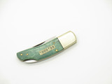 Vintage 1980s Parker Imai Prototype Seki Japan Green Folding 2.6" Lockback Knife
