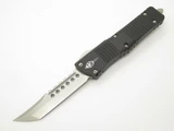 2022 Microtech MICRO-219-10S Combat Troodon Hellhound Black Handle Stonewashed Tanto Signature Series OTF Auto