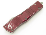 2021 Microtech 142-10 DMR Combat Troodon D/E Distressed Merlot Red Apocalyptic Standard OTF Auto