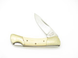 Vtg 80s Explorer 11-391 Imai Seki Japan White Micarta Small 2.75" Lockback Knife
