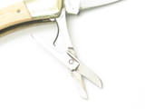 Vtg 80s Explorer 11-392 Imai Seki Japan White Micarta Small 2.75" Lockback Knife
