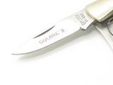 Vtg 80s Explorer 11-392 Imai Seki Japan Small White Micarta 2.75" Lockback Knife