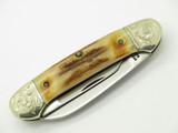 Vtg Schrade IXL Wostenholm Sheffield Stag Canoe Folding Pocket Knife
