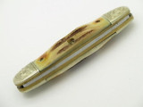Vtg Schrade IXL Wostenholm Sheffield Stag Canoe Folding Pocket Knife
