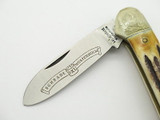 Vtg Schrade IXL Wostenholm Sheffield Stag Canoe Folding Pocket Knife