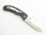 Vintage Spyderco Wegner Seki Japan ATS-34 Black G10 Folding Pocket Knife