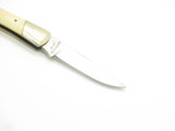 Vintage 1980s Explorer 11-393 Imai Seki Japan White 3.37" Lockback Micarta Knife