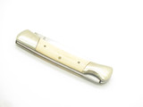 Vintage 1980s Explorer 11-393 Imai Seki Japan White 3.37" Lockback Micarta Knife