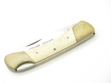 Vintage 1980s Explorer 11-390 Imai Seki Japan White 4.37" Lockback Micarta Knife