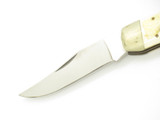 Vintage 1980s Explorer 11-370 Imai Seki Japan 4.5" Smooth Bone Lockback Knife