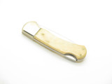 Vintage 1980s Explorer 11-340 Imai Seki Japan Smooth 3.75" Bone Lockback Knife