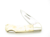 Vintage 1980s Explorer 11-340 Imai Seki Japan Smooth Bone 3.75" Lockback Knife