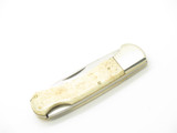 Vintage 1980s Explorer 11-340 Imai Seki Japan Smooth Bone 3.75" Lockback Knife