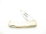 Vintage 1980s Explorer 11-340 Imai Seki Japan 3.75" Lockback Smooth Bone Knife