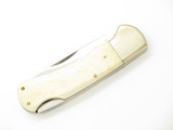 Vintage 1980s Explorer 11-340 Imai Seki Japan 3.75" Lockback Smooth Bone Knife