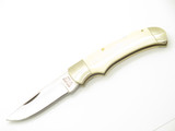 Vintage 1980s Explorer 11-349 Imai Seki Japan Smooth 3.75" Bone Lockback Knife
