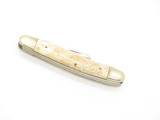 Vintage 1980s Explorer 11-174 Imai Seki Japan Smooth Bone 3.87" Folding Knife