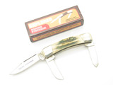 Vtg 80s Explorer 11-389 Imai Seki Japan 3.75" Stag Squire Stockman Folding Knife