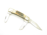 Vtg 80s Explorer 11-389 Imai Seki Japan 3.75" Stag Squire Stockman Folding Knife