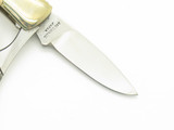 Vtg 80s Explorer 11-392 Imai Seki Japan White Micarta 2.75"Small Lockback Knife