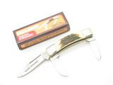 Vtg 80s Explorer 11-389 Imai Seki Japan Stag Squire Stockman 3.75" Folding Knife