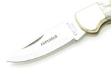 Vintage 1980s 11-340 Explorer Imai Seki Japan 3.75" Bone Folding Lockback Knife