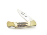 Vintage 80s 11-386 Explorer Imai Seki Japan 4.37" Stag Squire VI Lockback Knife