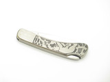 Vtg 80s Explorer 11-351 Imai Seki Japan 3" Animal Scene Stainless Lockback Knife