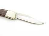 Vintage 80s Explorer Seizo Imai Seki Japan Folding 3" Small Wood Lockback Knife