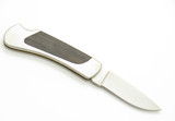 Vintage 80s Explorer Imai Seki Japan Folding 3.12" Wood Stainless Lockback Knife