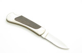 Vintage 80s Explorer Imai Seki Japan 3.12" Folding Wood Stainless Lockback Knife