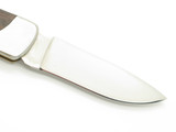 Vintage 80s Explorer Imai Seki Japan 3.12" Wood Folding Stainless Lockback Knife