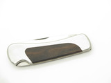 Vintage 1980s Explorer 11-326 Imai Seki Japan Lockback Stainless Wood 4" Knife