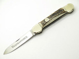 Vtg Weidmannsheil D.R.G.M. Solingen Stag Folding Hunter Lockback Knife