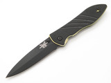 Vintage Benchmade USA 875 Sentinel ATS-34 Gold Folding Pocket Knife