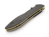 Vintage Benchmade USA 875 Sentinel ATS-34 Gold Folding Pocket Knife