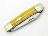Vtg '73 Robt Klaas Kissing Crane 2626 Solingen Yellow Canoe Folding Knife