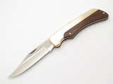 Vintage 1980s Explorer Imai Seki Japan 4.75" Brass Lockback Folding Knife