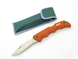Vintage 1980s 11-150 Explorer Seizo Imai Seki Japan Orange Lockback 5.25" Knife