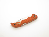 Vintage 1980s 11-150 Explorer Seizo Imai Seki Japan Orange Lockback 5.25" Knife