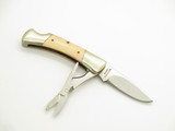 Vintage 80s 11-392 Explorer Seizo Imai Seki Japan 2.75" Micarta Lockback Knife