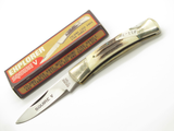 Vintage 1980s 11-385 Explorer Seizo Imai Seki Japan Stag 3.5" Lockback Knife
