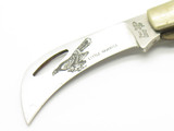 Vintage 1980s Frost Hawkbill Seizo Imai Seki Japan 2.75" Micarta Linerlock Knife
