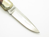 Vintage 1980s Frost Cutlery Seizo Imai Seki Japan Wood 3.75" Lockback Knife