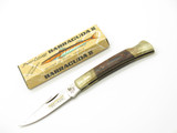 Vintage 1980s Frost Cutlery Seizo Imai Seki Japan Wood 3.25" Lockback Knife