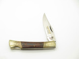 Vintage 1980s Frost Cutlery Seizo Imai Seki Japan Wood 3.25" Lockback Knife