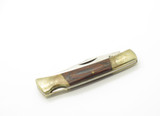 Vintage 1980s Frost Cutlery Seizo Imai Seki Japan Wood 3.25" Lockback Knife