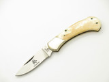 Vintage 1980s Frost Cutlery Seizo Imai Seki Japan Lockback 2.87" Cow Bone Knife