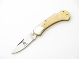 Vintage 1980s Frost Cutlery Seizo Imai Seki Japan Bone Lockback 2.87" Dog Knife